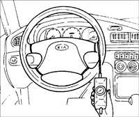  Проверка рулевого управления с гидравлическим усилителем Kia Sephia