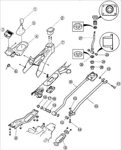  Механизм переключения передач Kia Sephia