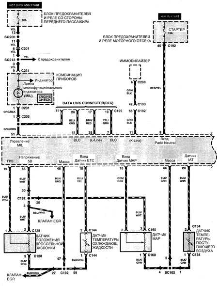  Система контроля и снижения токсичности отработавших газов (двигатели BFD) Kia Sephia